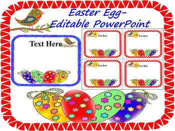 Preview of Easter Activities - Spring Activities - Task Cards - Editable PowerPoin