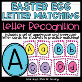 Easter Egg Task Cards Letter Recognition Spring Literacy C