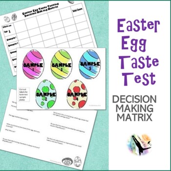 Preview of Easter Egg Taste Test: Critical Thinking GATE Activity