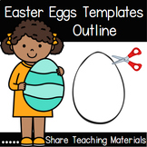 Easter Egg Template | Outline | Blank Easter Egg | Art Act
