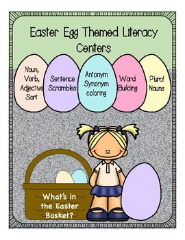 Preview of Easter Egg Themed Literacy Centers