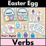Easter Egg Verbs Grammar Activities with Past Present & Fu