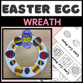 Easter Egg Wreath Craft Template | Cut Paste Activity Work