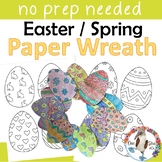 Easter Egg Wreath - Easy Paper Craft Activity