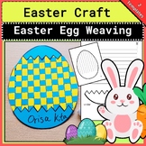 Easter Egg weaving Craft, East craft, Egg  paper