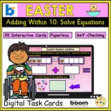 Easter Eggs Basket Addition within 10 Spring BOOM Cards™ Digital