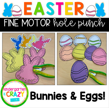 Easter Egg Fine Motor Tracing Prewriting Activity / Hole Punch