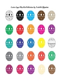 Easter Eggs Clip Art Collection (Easter & Color Themes)