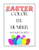 Easter Eggs: Color by Number