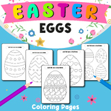 Easter Eggs Coloring Pages- Spring Activities