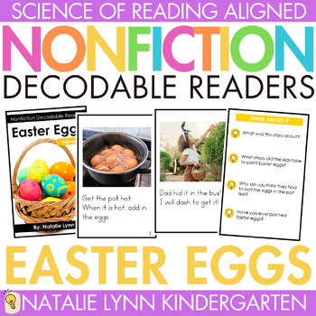 Preview of Easter Eggs Differentiated Nonfiction Decodable Readers Science of Reading Books