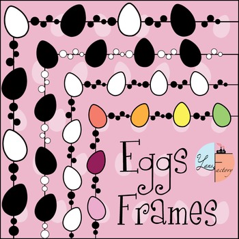 Preview of Easter Eggs Frames / Borders < Freebie >