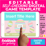 Easter Eggs Google Slides PPT Game Template Editable Digit