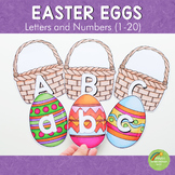 Easter Eggs Letter and Number Cards