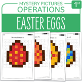 Easter Eggs Little Math Mystery Pictures Grade 1 Additions
