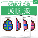 Easter Eggs Little Math Mystery Pictures Grade 2 Additions