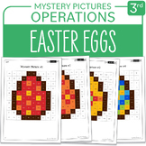 Easter Eggs Little Math Mystery Pictures Grade 3 Multiplic