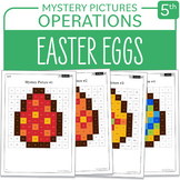 Easter Egg Little Math Mystery Pictures Grade 5 Multiplica