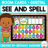 Easter Eggs See-and-Spell Boom Cards - Distance Learning -