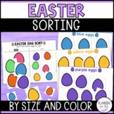 Easter Eggs Sorting By Size and Color | Sorting Mats and W