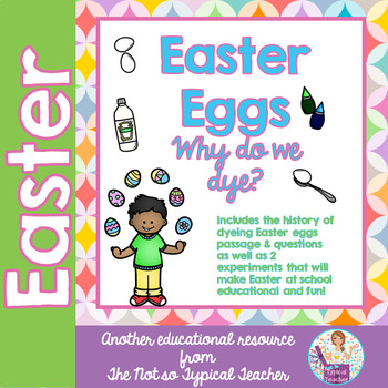 Preview of Easter Egg History Science Experiments Comprehension Text w/ Questions