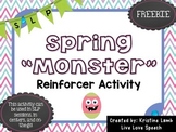 Spring "Monster" Reinforcer Activity {FREEBIE}