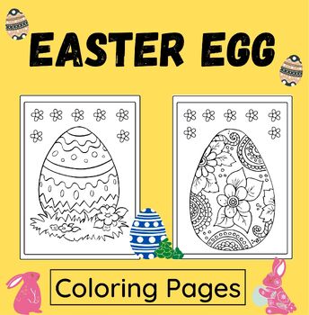 Preview of Easter Eggs and Spring Activities : Coloring Pages / Fun April Activities