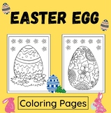 Easter Eggs and Spring Activities : Coloring Pages / Fun A