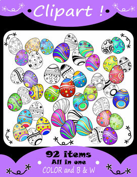 colorful single easter eggs