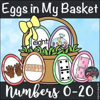 Preview of Number Sense Activity 0-20 Eggs in My Basket