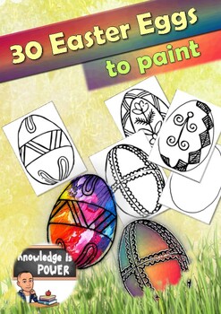 Preview of Easter Eggs to Paint, Easter with your Pupils, Easter exercises, Easter
