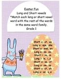 Easter Eggstravanganza! Match the long and short vowel! Gr