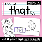 Easter Emergent Reader: "Look at THAT Egg" Sight Word Book