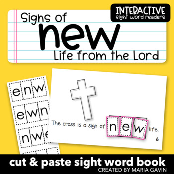 Preview of Easter Emergent Reader "Signs of New Life from the Lord" Catholic Christian Book