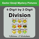 Easter Emoji: 4-digit by 2-digit Division - Math Mystery Pictures