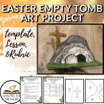 Preview of Easter Empty Tomb Art Project Christian, Bible, Jesus, Religious