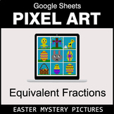 Easter - Equivalent Fractions - Google Sheets Pixel Art