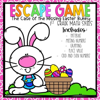 Preview of Easter Escape Room | 1st grade Math Skills