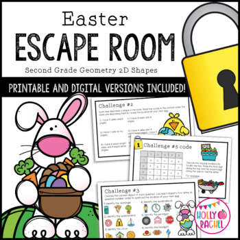 Preview of Easter Escape Room 2D Shape Geometry