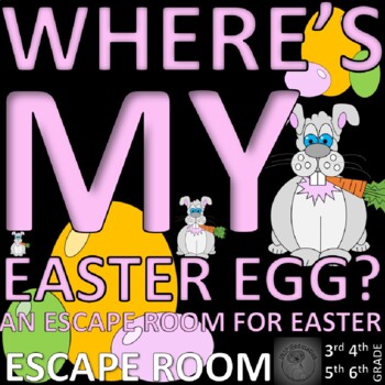 Preview of Easter Escape Room: 9 Challenges (Science, Problem Solving, Math) Print and Go!