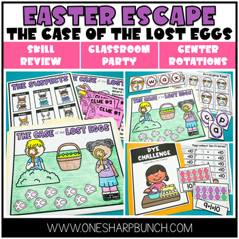 Preview of Easter Escape Room Activities and Centers | Easter Party Games