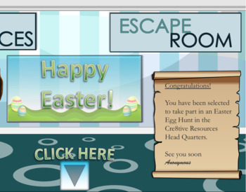 Preview of Easter Escape Room Digital