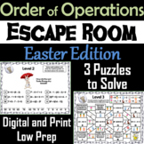 Easter Escape Room Math: Order of Operations Game (4th 5th