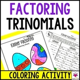 Easter Math Activity Factoring Trinomials