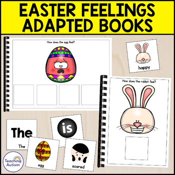 Preview of Easter Feelings Adapted Books for Special Education Bundle
