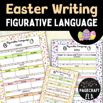 Preview of Easter Figurative Language Activities with Multi-Level Instruction