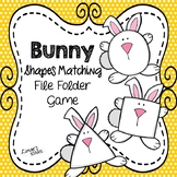 Easter File Folder Game: Bunny Shape Matching