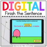 Easter Finish the Sentence Spelling Digital Activity | Dis