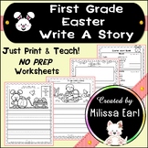 Easter First Grade Write A Story Picture Prompts with Word