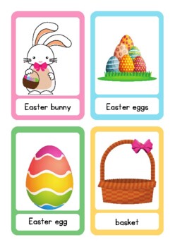 Preview of Easter Flashcards in Portuguese/English